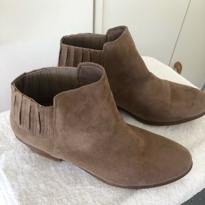 Tan Suede Booties